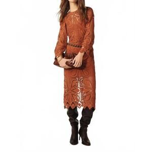 NEW BASH grace midi dress in praline
